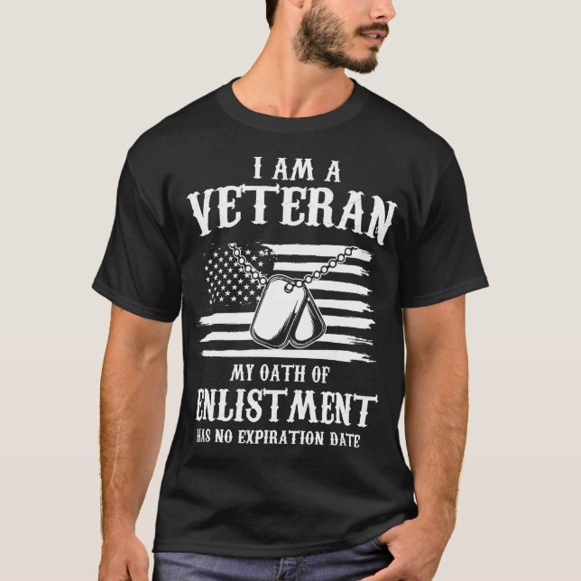 Camiseta veterano - SOY UN VETERANO (Anverso)