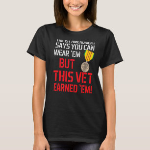 Camiseta Veterano Vietnam Vet Este Vet Les Ganó
