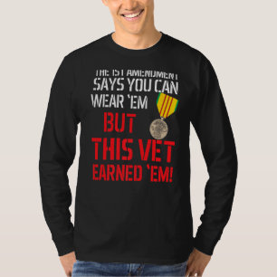 Camiseta Veterano Vietnam Vet Este Vet Les Ganó