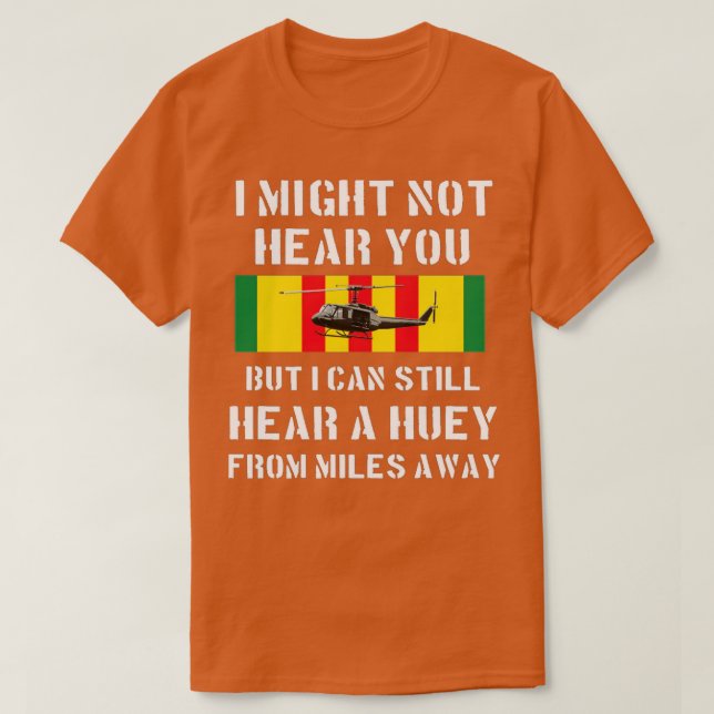 Camiseta Veterano Vietnam Veterano Huey Helicopter Ri (Diseño del anverso)