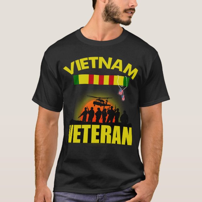 Camiseta Veterano vietnamita en memoria de un veterano viet (Anverso)