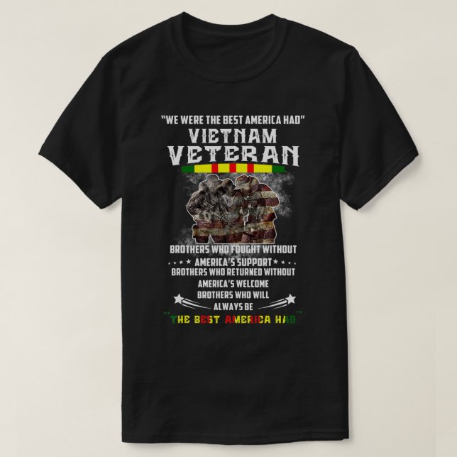 Camiseta Veterano vietnamita fuimos los mejores estadounide (Diseño del anverso)