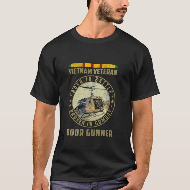 Camiseta Veterano vietnamita nacido en una batalla demostra (Anverso)