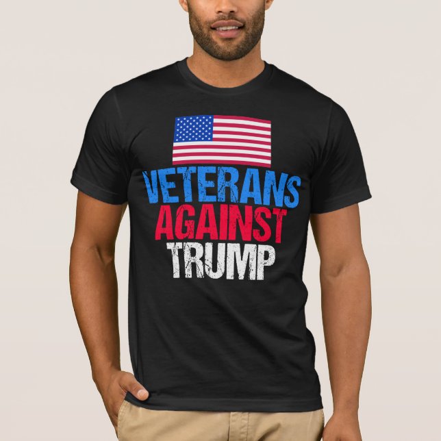 Camiseta Veteranos contra Trump (Anverso)