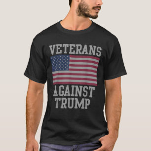 Camiseta Veteranos contra Trump Patriótico EEUU T Shirt T S