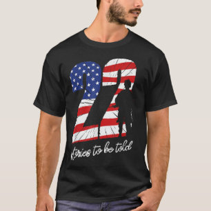 Camiseta Veteranos de 22 días 22 vidas militares suicidas