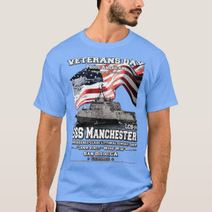 Camiseta Veteranos de buques de combate litoral USS Manches