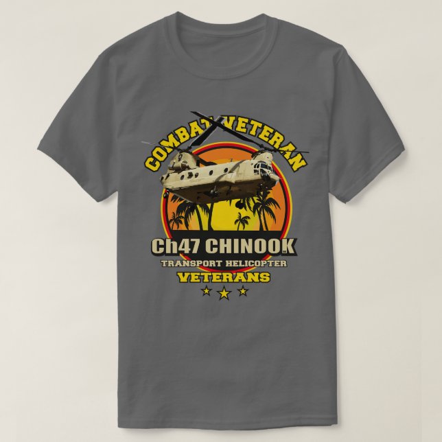 Camiseta Veteranos de Chinook CH47 (Diseño del anverso)