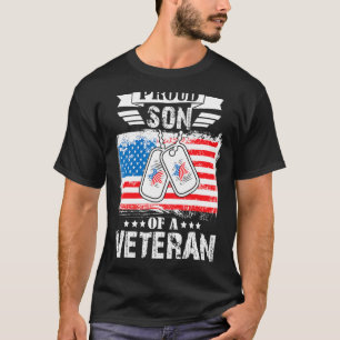 Camiseta Veteranos de familia militar apoyan al orgulloso h