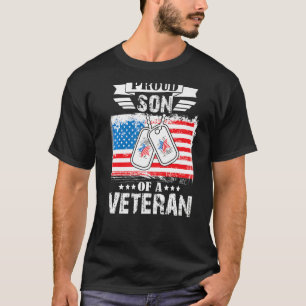 Camiseta Veteranos de familia militar apoyan al orgulloso h