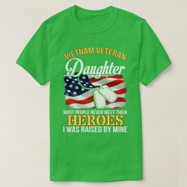 Camiseta Veteranos de guerra en Vietnam no conocen a héroes (Diseño del anverso)