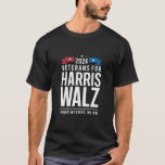 Camiseta Veteranos De Harris Walz 2024<br><div class="desc">Veteranos De La Campaña Presidencial Harris Walz 2024</div>