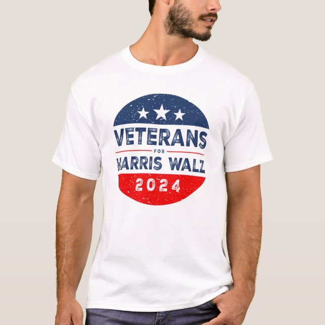 Camiseta Veteranos De La Campaña Presidencial De Harris 202 (Anverso)
