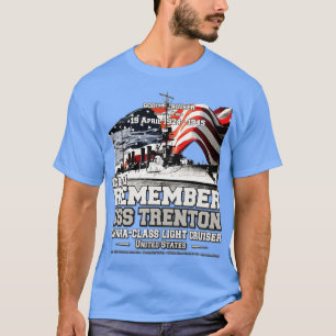 Camiseta Veteranos de la marina de crucero USS Trenton CL11