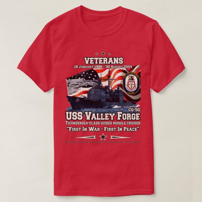 Camiseta Veteranos de la Marina de Guerra de los Estados Un (Diseño del anverso)