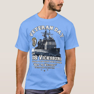 Camiseta Veteranos de la marina estadounidense CG69 de Vick