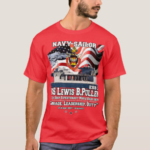 Camiseta Veteranos de la nave naval USS Lewis B Puller ESB3
