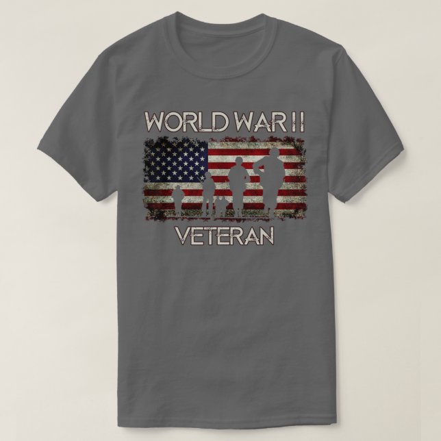 Camiseta Veteranos de la Segunda Guerra Mundial (Diseño del anverso)