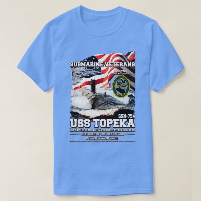 Camiseta Veteranos de la submarina de la marina estadounide (Diseño del anverso)