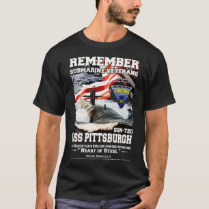 Camiseta Veteranos de la USS Pittsburgh SSN720 Submairne