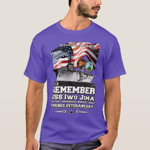 Camiseta Veteranos de los buques de asalto anfibio USS Iwo 