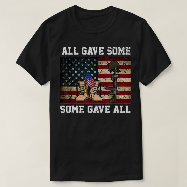 Camiseta Veteranos De Los EEUU Retro Dieron Algunos Recuerd (Diseño del anverso)