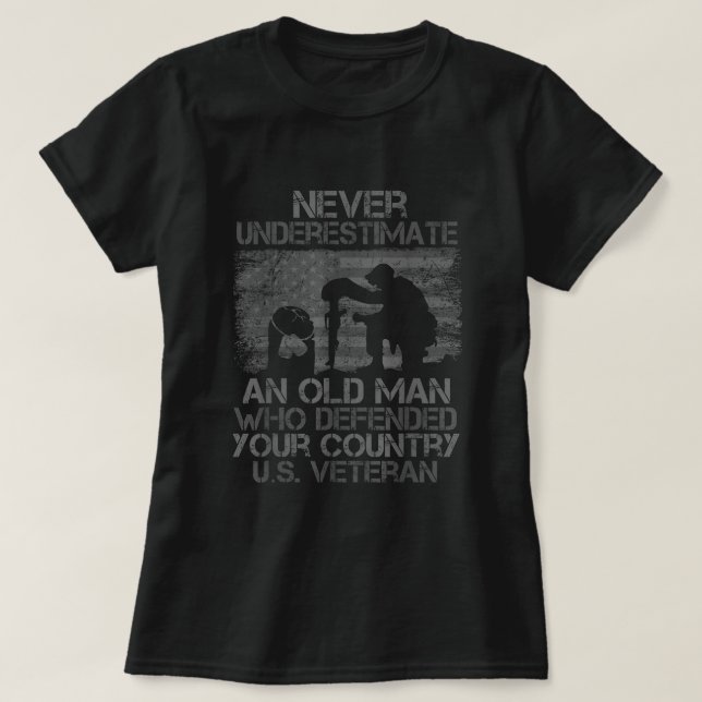 Camiseta Veteranos de los Estados Unidos Día Patriota (Diseño del anverso)