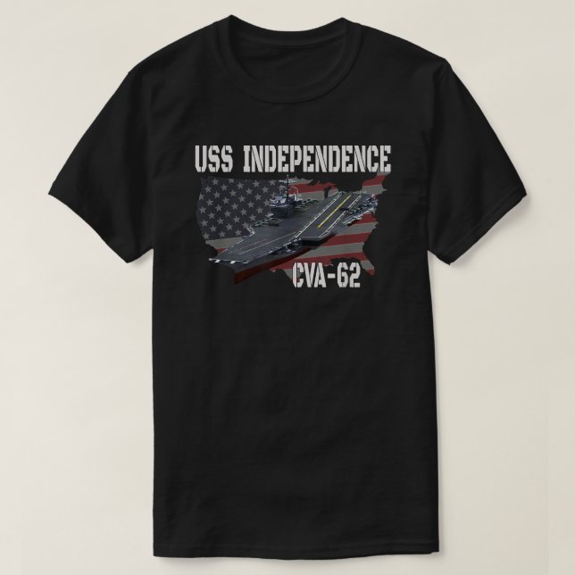 Camiseta Veteranos de portaaviones CVA-62 Independence (Diseño del anverso)