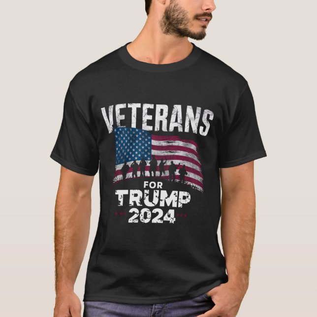 Camiseta Veteranos del abuelo de papá por la bandera estado (Anverso)