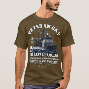 Camiseta Veteranos del crucero de la marina CG57 de USS Lak