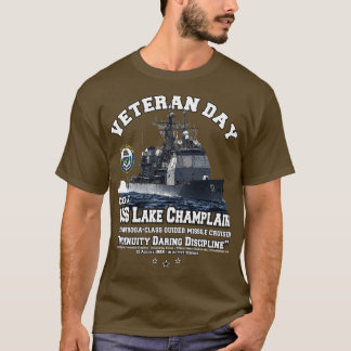 Camiseta Veteranos del crucero de la marina CG57 de USS Lak