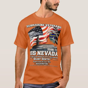 Camiseta Veteranos del submarino USS Nevada SSBN733