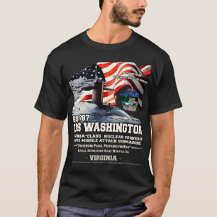 Camiseta Veteranos del submarino USS Washington SSN787