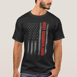 Camiseta Veteranos Día De La Bandera Estadounidense Abuelo 