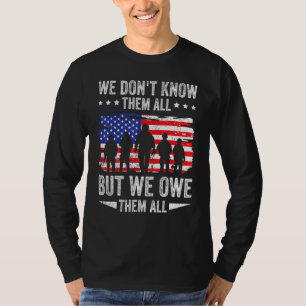 Camiseta Veteranos Día Que Les Debemos Memoria Patriótica V