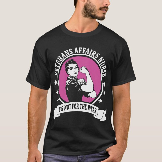 Camiseta veteranos enfermero de asuntos no es para los débi (Anverso)