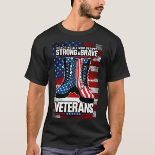 Camiseta Veteranos Fuertes Y Valientes