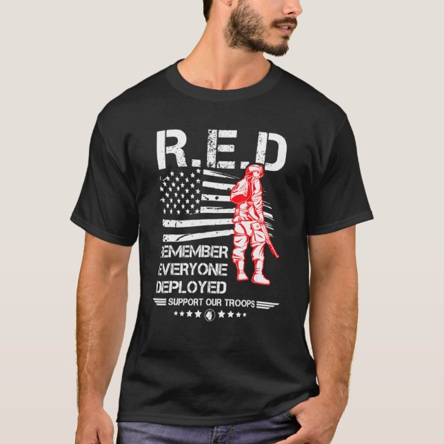 Camiseta Veteranos militares del Viernes Rojo Recuerdan A T (Anverso)