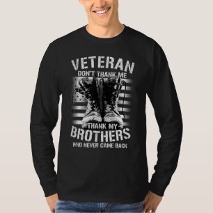 Camiseta Veteranos no me den las gracias a mis hermanos que
