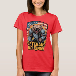 Camiseta Veteranos No Reyes Gráfico de Oso