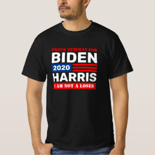 Camiseta Veteranos para Biden Harris 2020 no es un perdedor
