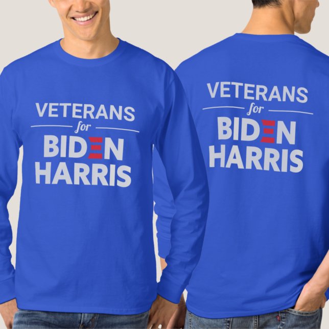 Camiseta Veteranos para el Personalizado Biden Harris Texto (Subido por el creador)