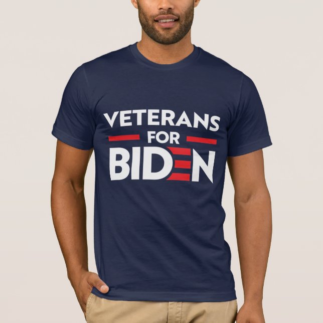 CAMISETA VETERANOS PARA JOE BIDEN (Anverso)