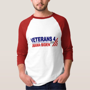 Camiseta Veteranos para Obama Biden