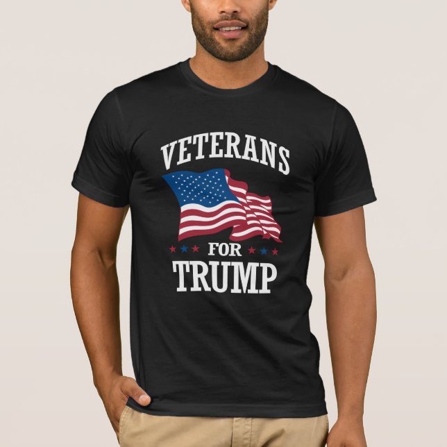 CAMISETA VETERANOS PARA TRUMP (Anverso)