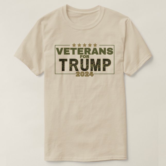 Camiseta Veteranos para Trump 2024 (Diseño del anverso)