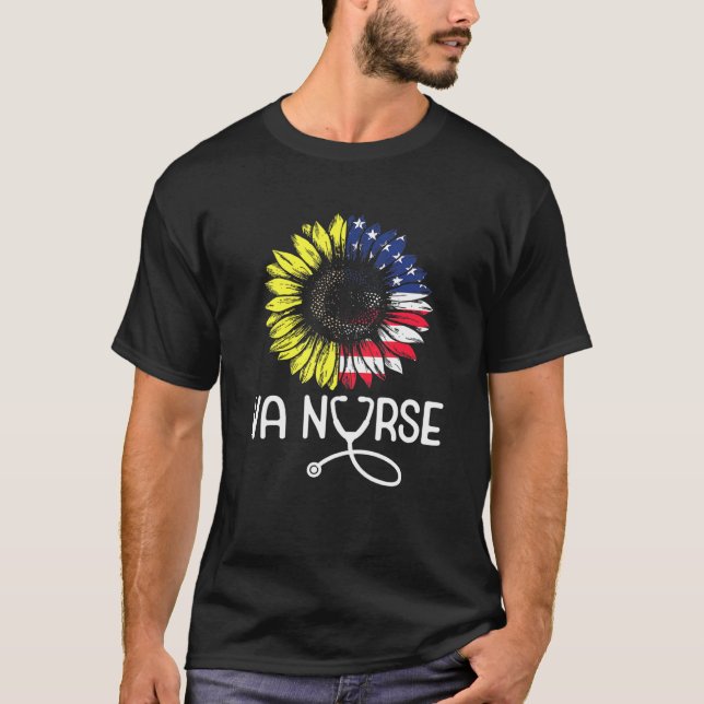 Camiseta Veteranos patrióticos en Va, asuntos de bandera es (Anverso)