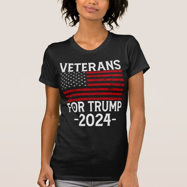 Camiseta Veteranos por Trump 2024 (Anverso)