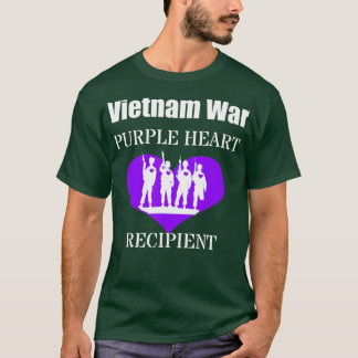 Camiseta Veteranos receptores de sangre morada en la guerra