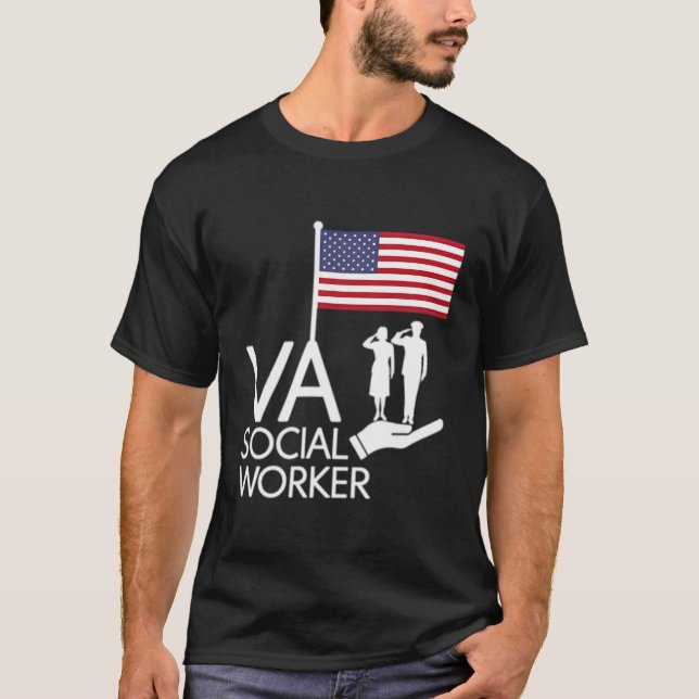Camiseta Veteranos Saludando La Bandera Apoyada Por Va Soci (Anverso)